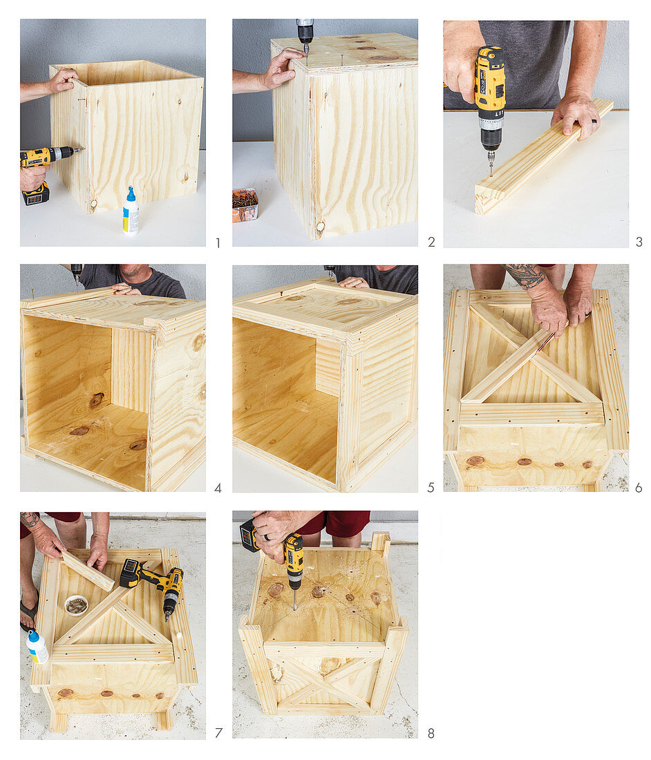 Anleitung für einen Pflanztrog aus Holz