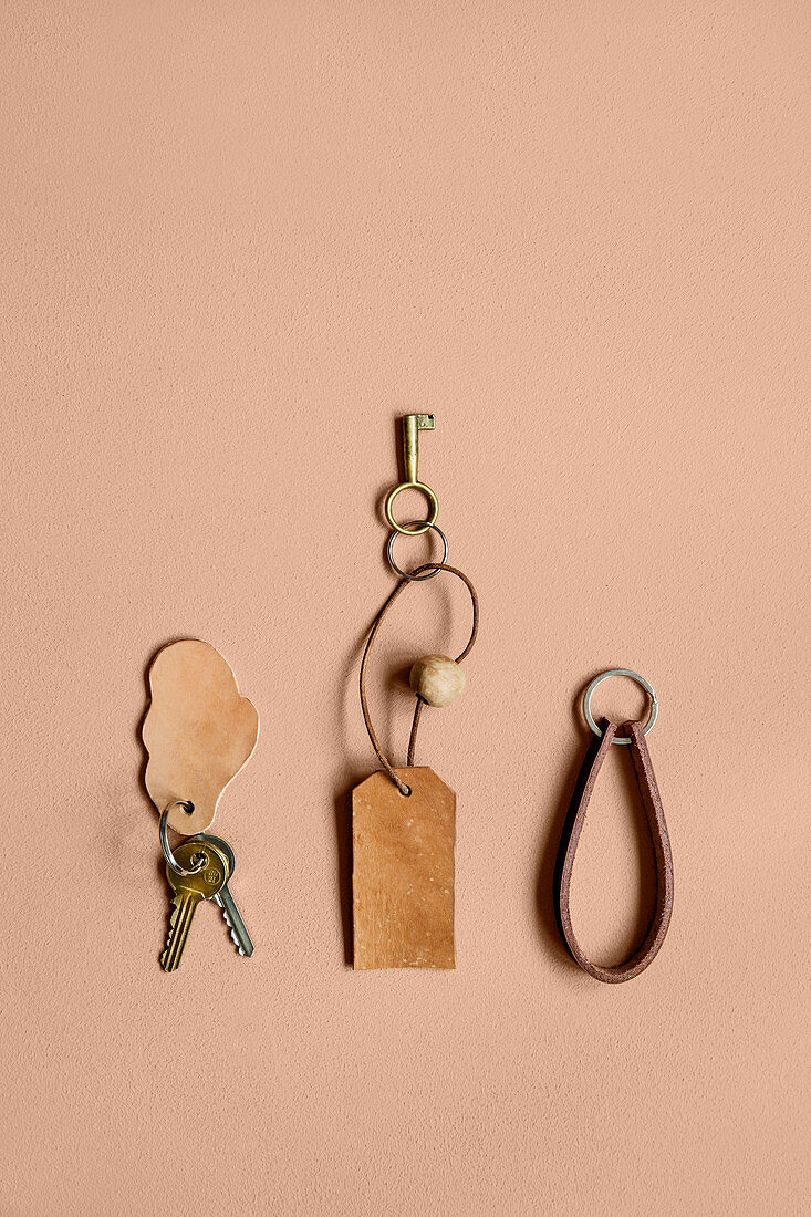 DIY leather key chains