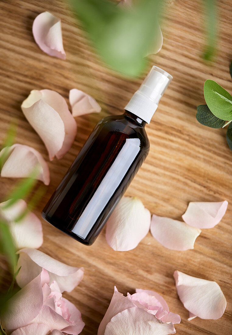 Handmade, natural face toner with rosewater