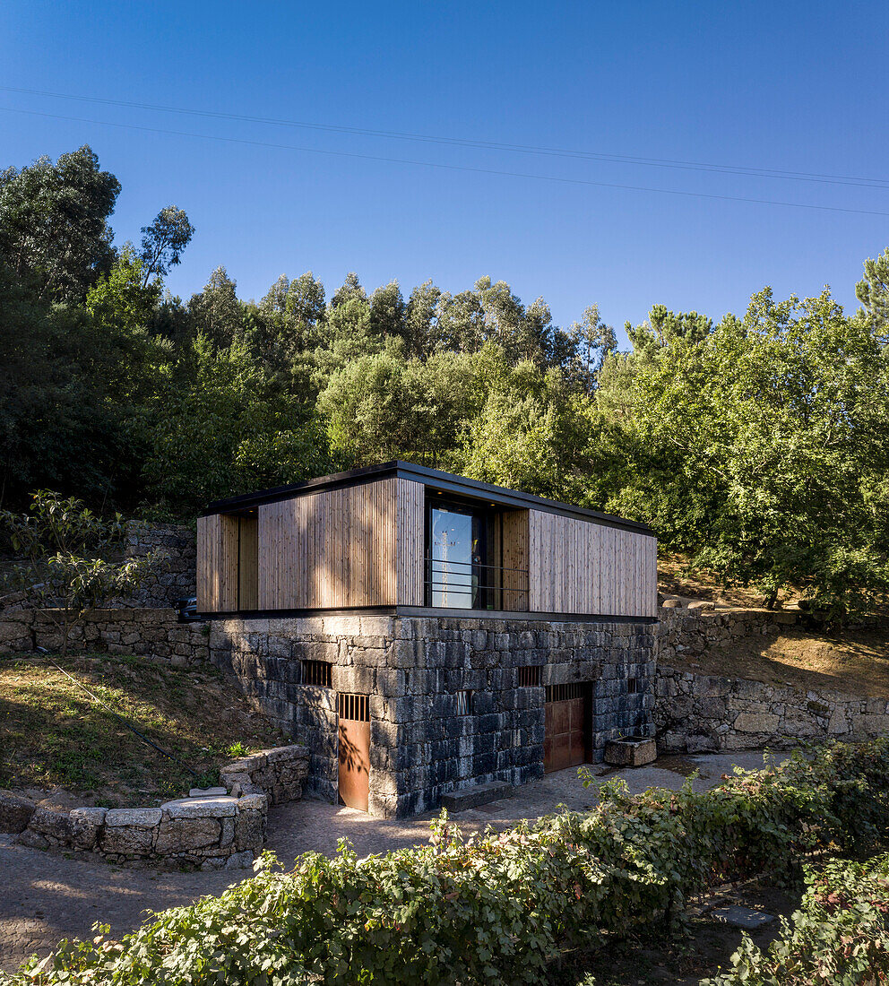 Pavilion House in a vineyard