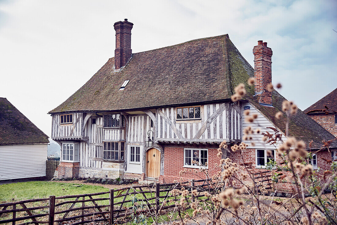 New windows in Grade II listed 15th century timber-framed farmhouse Kent, UK