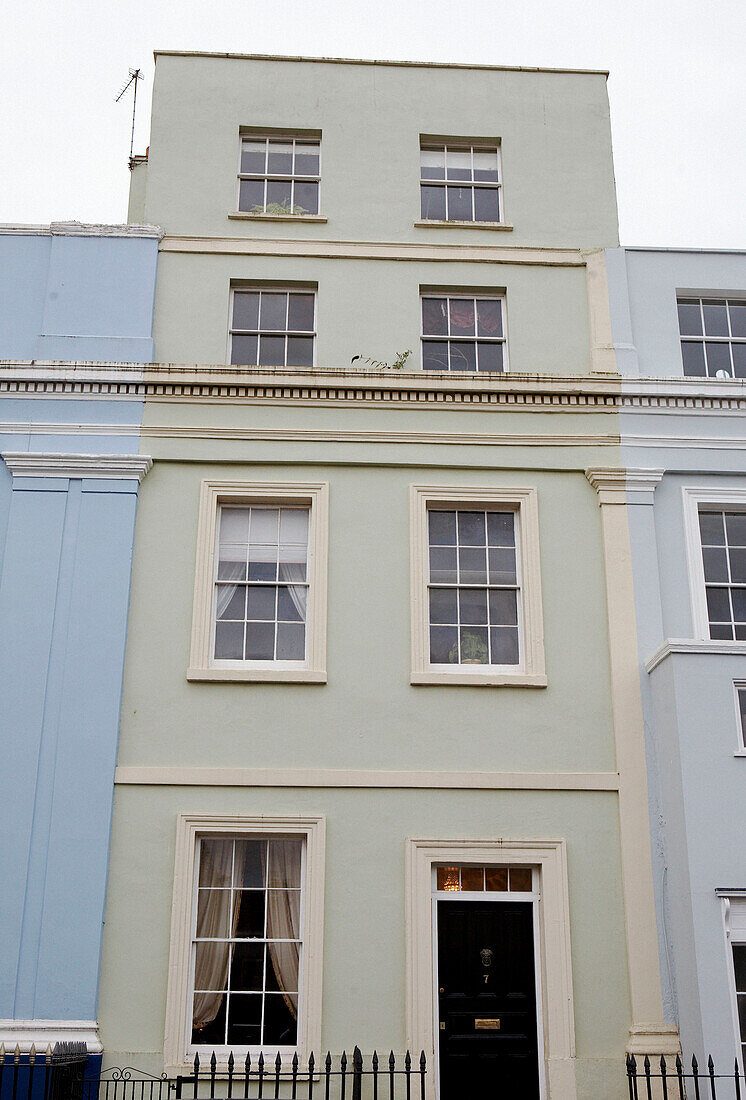 Hohe georgianische Hausfassade in Bristol