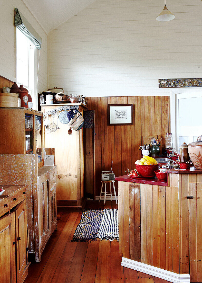 Wood panelled kitchen Masterton New Zealand