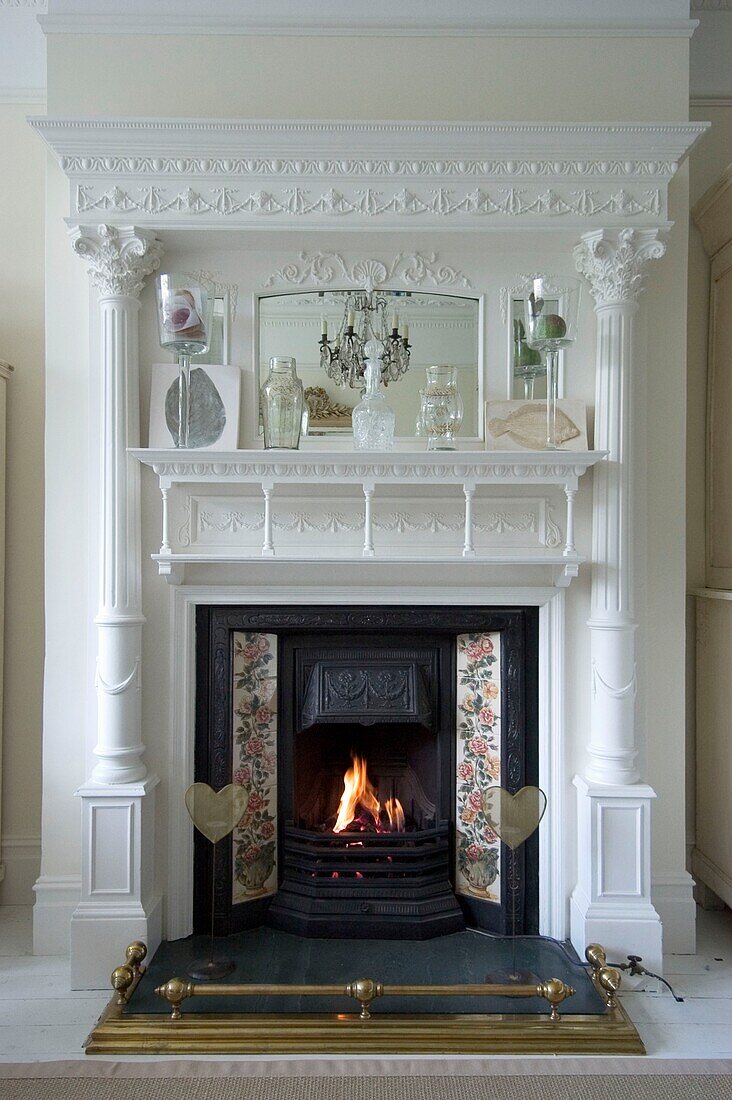 Fireplace in a living room