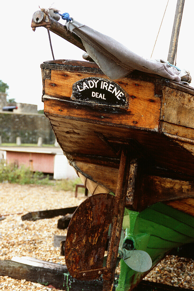 Boat detail on Deal beach