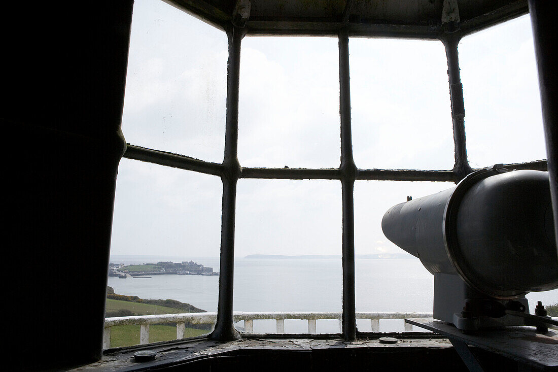 View through window at Duncannon lighthouse