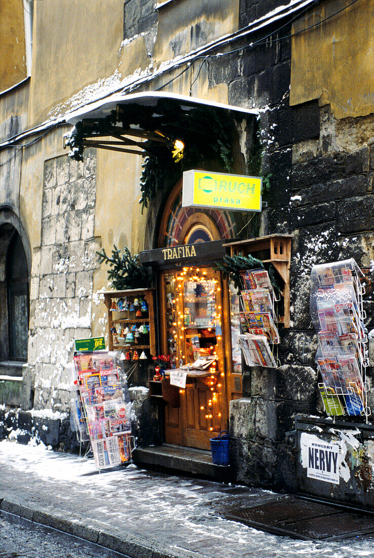 Newsagent and gift shop in the Old Town