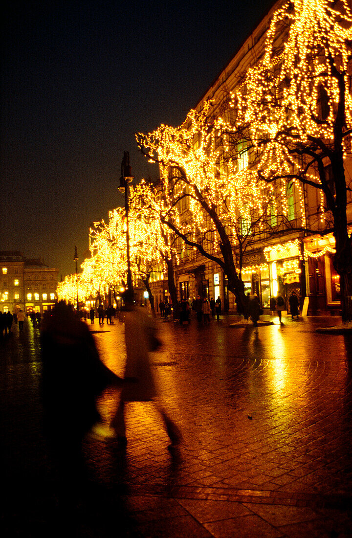 Weihnachtlicher Lichterschmuck auf dem Hauptplatz
