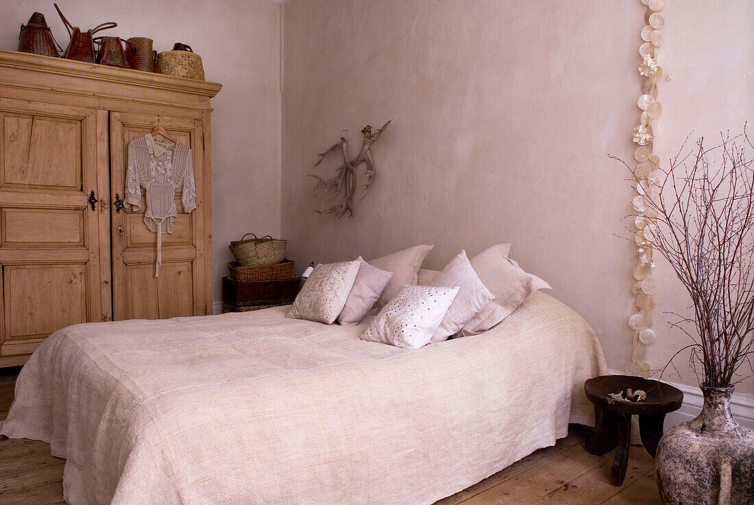 Simple beige bedroom