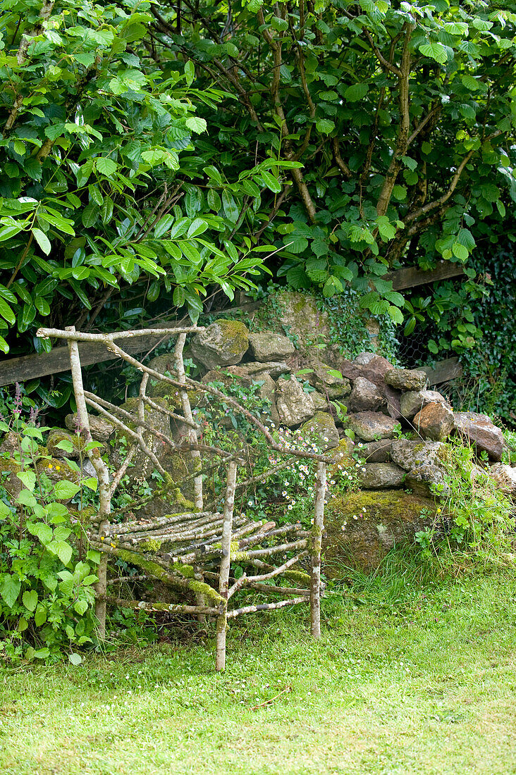 Gartensitzplatz im Garten in Devon