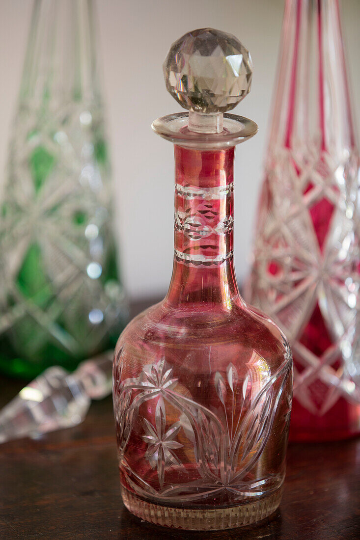 Decorative bottle in French chateau Lot et Garonne