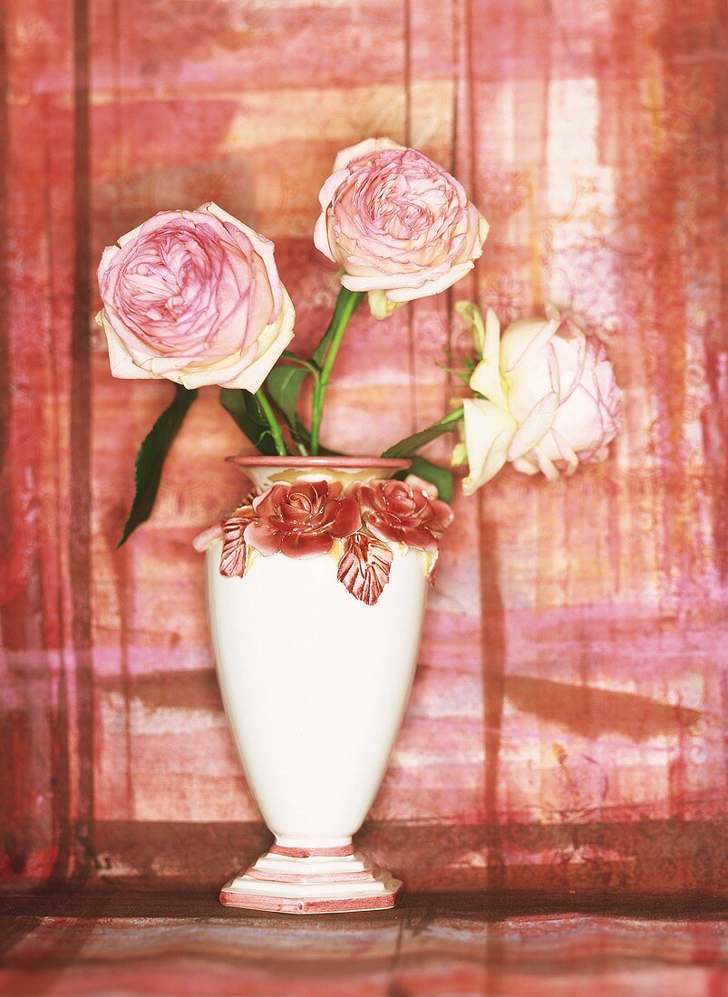 Eden rose in a rose bowl