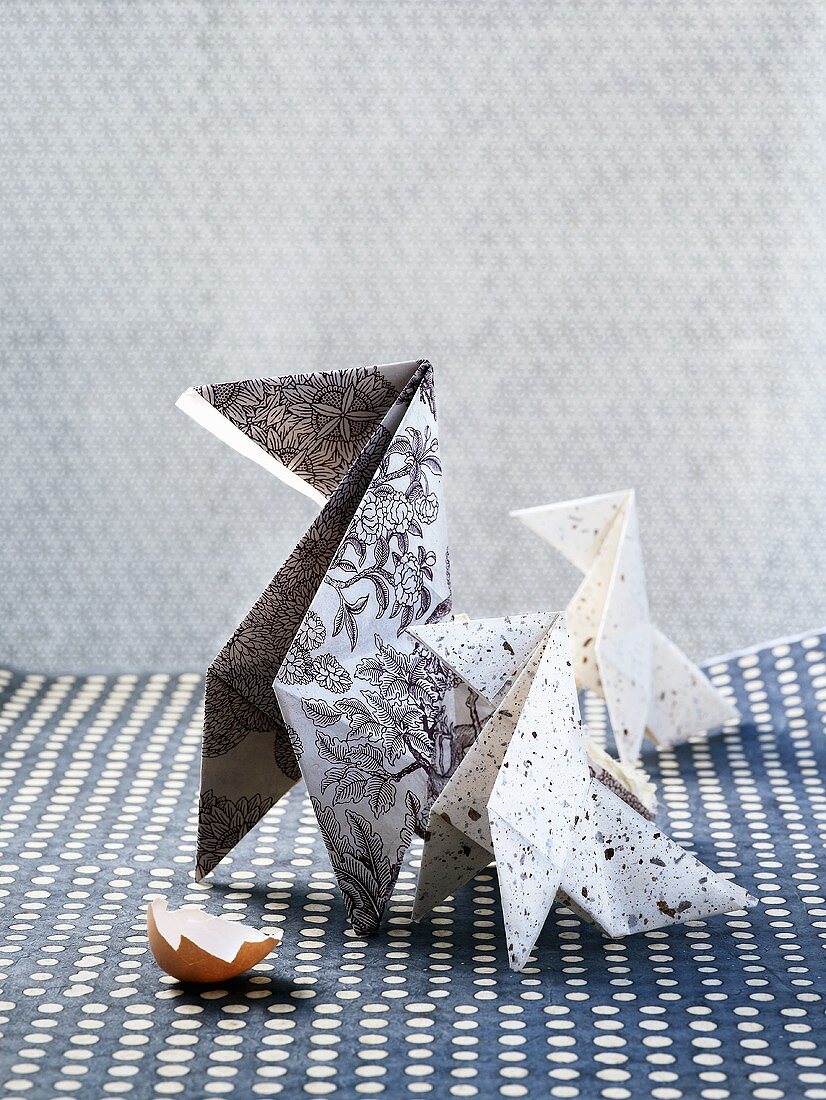 Origami-Vögel