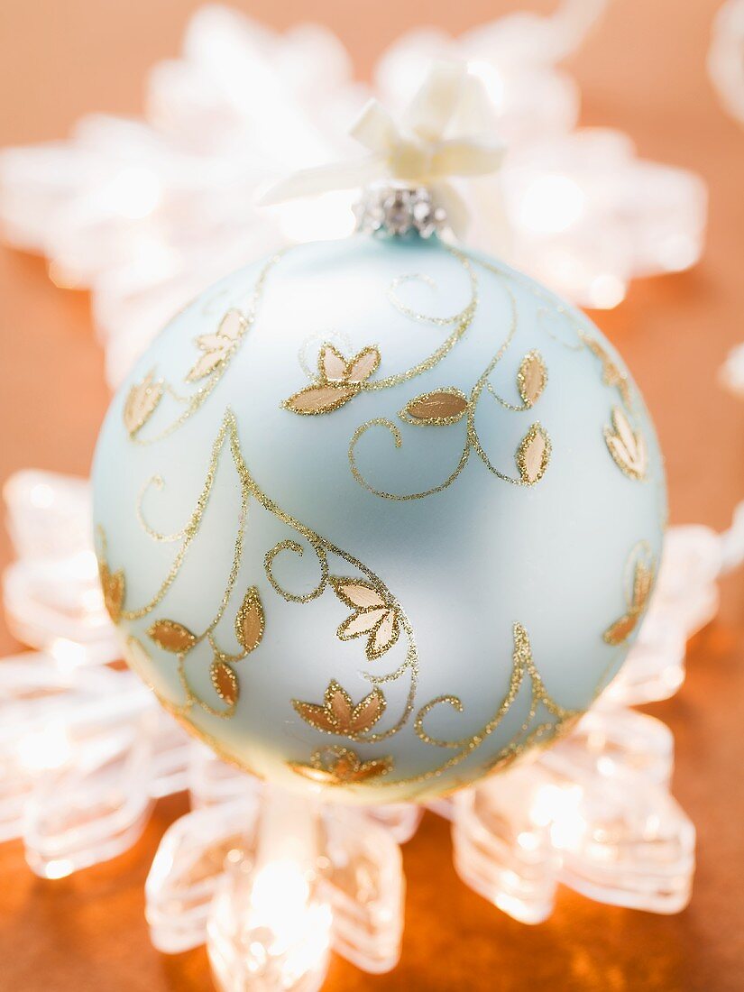 Blue Christmas bauble