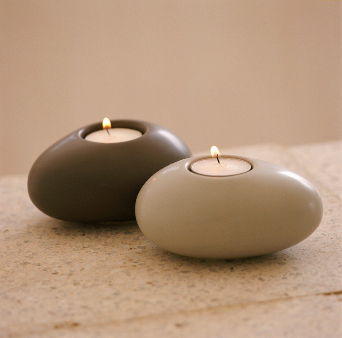 Two tealight holders