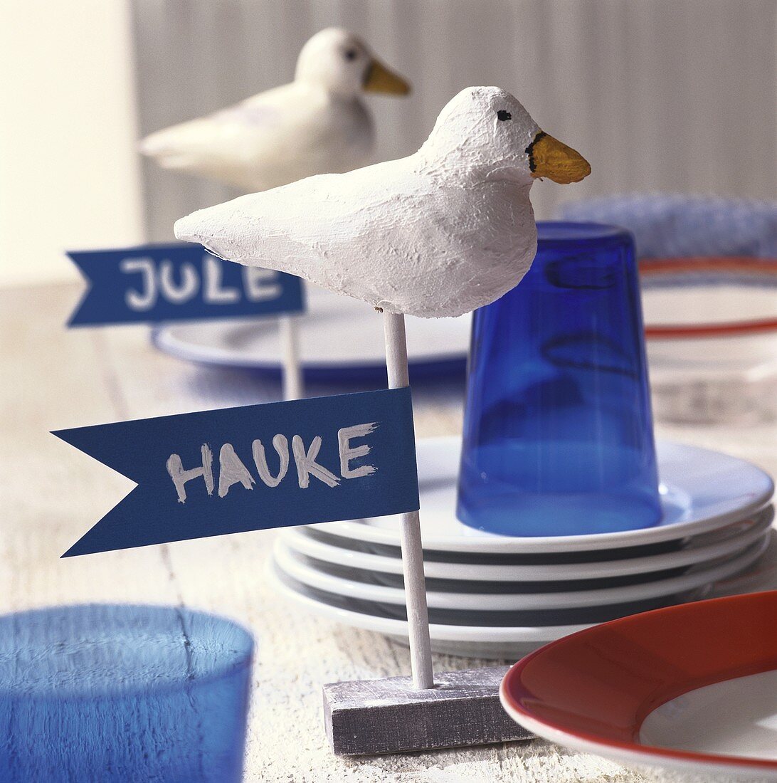 Seagull place-cards