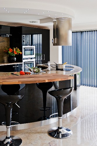 Holztheke Bilder – Interior Design-Fotos kaufen living4media