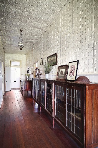 Antique Sideboard With Glass Doors Image 11336845 Living4media - Antique Glass Doors Antique Sideboard With Glass Doors Image 11336845 Living4media - Antique Glass Doors