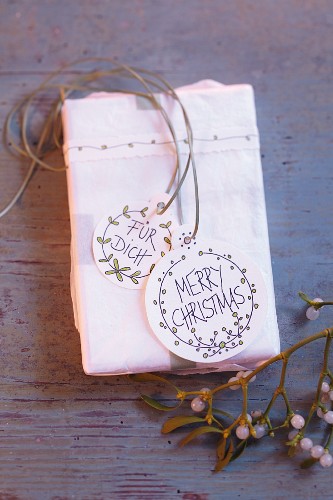 Handmade paper gift tags