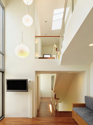 Double Height Foyer With Gallery And Image 11092855 - Double Height Ceiling Pendant Light Double Height Foyer With Gallery And Image 11092855 - Double Height Ceiling Pendant Light