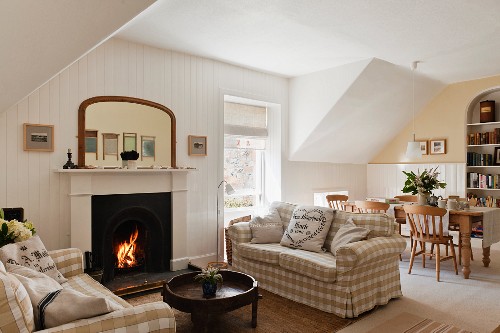 Kaminzimmer Bilder – Interior Design-Fotos kaufen living4media