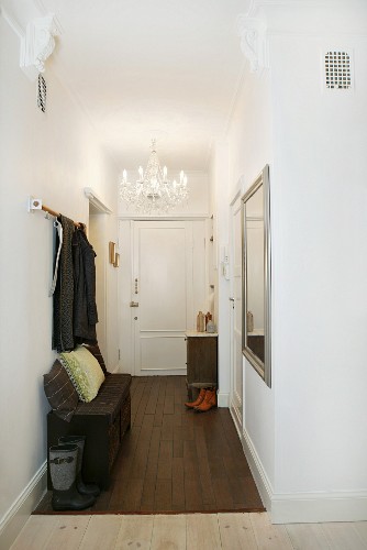 narrow coat rack