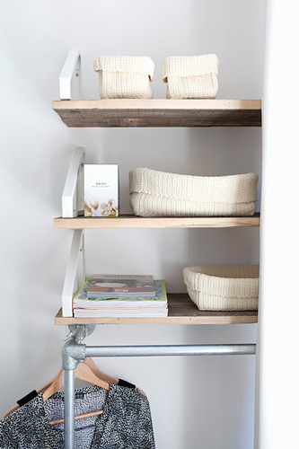 storage baskets for shelves