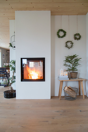 Eingebauter Kamin Bilder – Interior Design-Fotos kaufen living4media