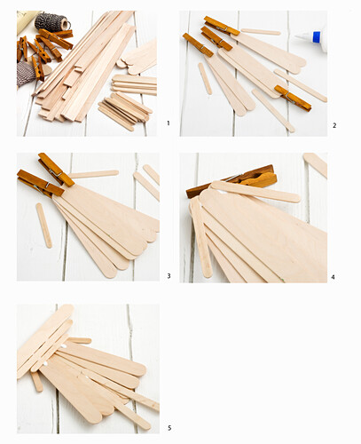 Schritt-für-Schritt Anleitung für DIY-Projekt mit Holzstäbchen