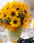 Arrangement of sunflowers