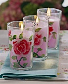 Candles for a summer party