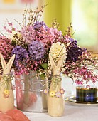 Vase of hyacinths for Easter