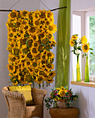 Sunflower wall-hanging