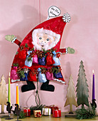 Home-made Father Christmas Advent calendar