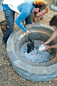 Making a fire pit