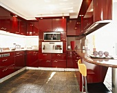 Red kitchen