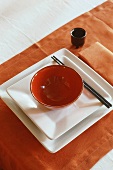 A Japanese place setting