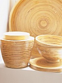 Various bamboo dishes