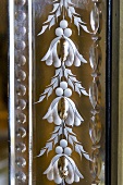 Decorated mirror frame (close-up)