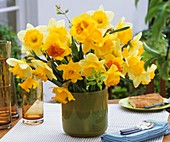 Vase of narcissi