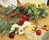 Material for Christmas arrangements