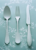 Spoon, fork and knife