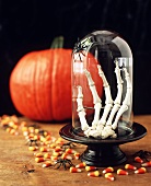 Scary decoration and sweets for Halloween