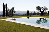 Peaceful feeling -- by the pool with a view of the Mediterranean countryside