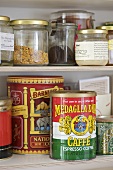 Food products on shelf