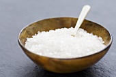 Sea salt in a bowl