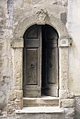 An open front door