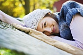 Young woman on hammock