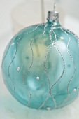 Pale blue Christmas tree bauble