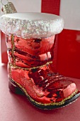 Christmas tree ornament (red boot)